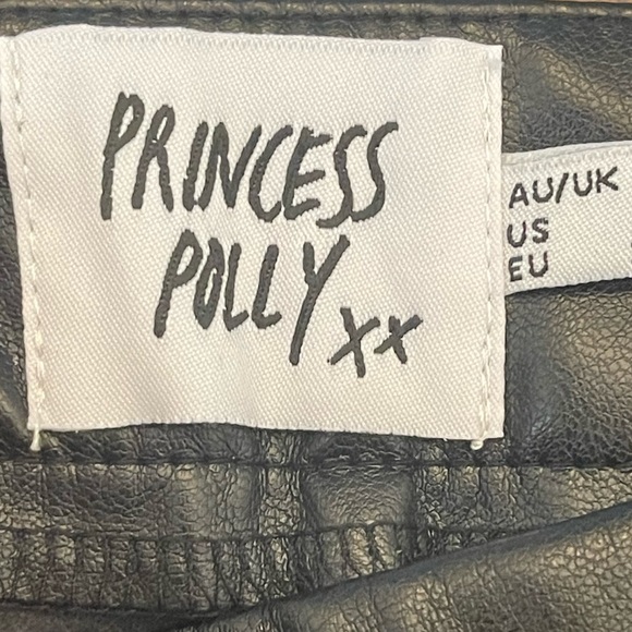 Princess Polly Faux Leather Flare Leg Pants - Picture 6 of 6